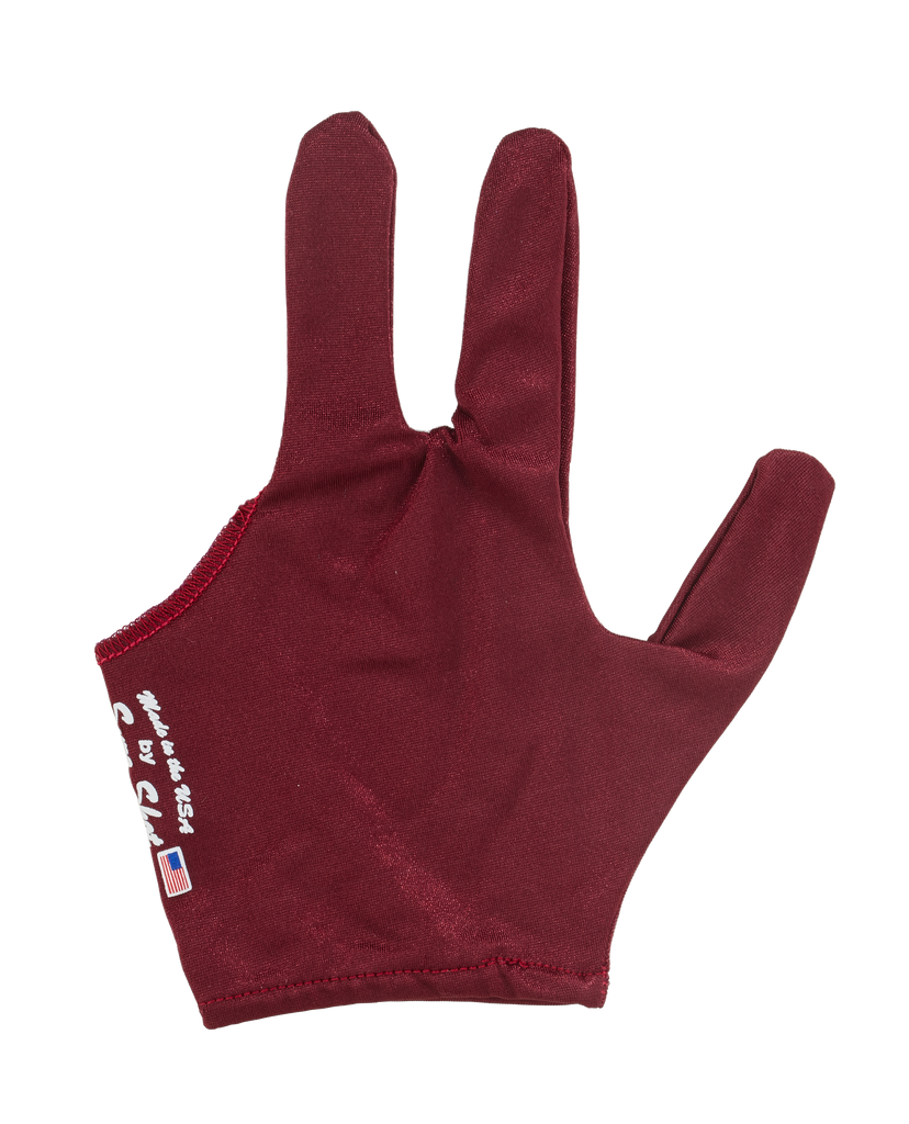 Sure Shot BGLSSL Billiard Glove - Burgundy Billiard Gloves