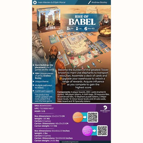 Bedouin Games -  Rise Of Babel Pre-Order