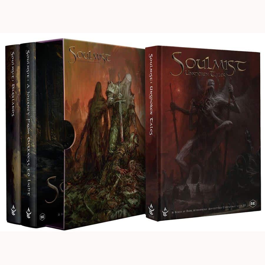 Black Lantern Studio -  Soulmist Rpg: Three-Book Bundle With Slipcase