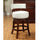 Shirley Contemporary 24 in. Barstool With pu Cushion White Finish Set of 2 BM131354 - Benzara