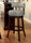 Shirley Contemporary 29 in. Barstool With pu Cushion Gray Finish Set of 2 BM131359 - Benzara