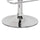 Smart Looking Adjustable Stool with Swivel Clear & Chrome BM157348 - Benzara