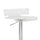 Smart Looking Adjustable Stool with Swivel Clear & Chrome BM157348 - Benzara