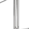 Smart Looking Adjustable Stool with Swivel Clear & Chrome BM157348 - Benzara