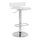 Smart Looking Adjustable Stool with Swivel Clear & Chrome BM157348 - Benzara