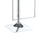 Adjustable Contemporary Metal Bar Stool Black & Silver BM160763 - Benzara