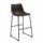 Casual Contoured Bar Height Stool Brown Set of 2 BM160829 - Benzara
