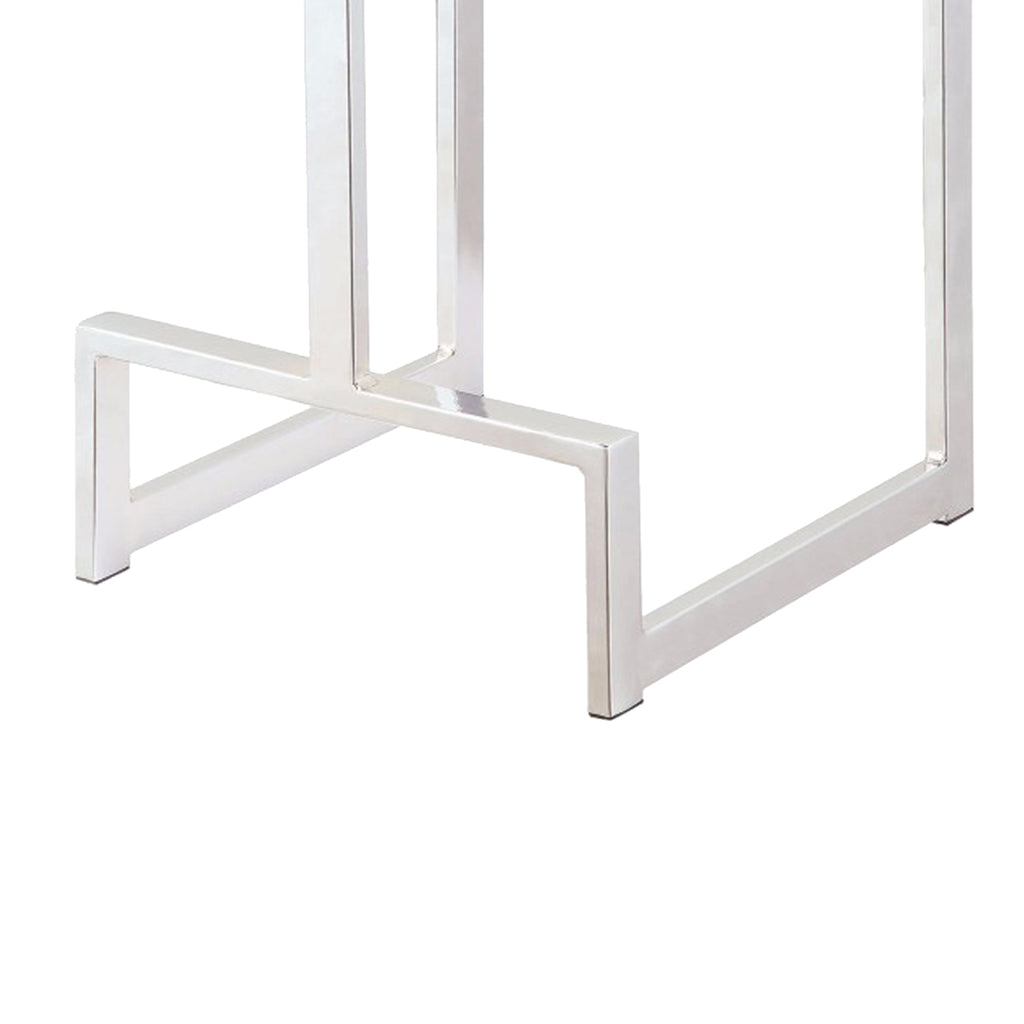 Metal Counter Height Stool Black BM163692 - Benzara