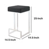 Metal Counter Height Stool Black BM163692 - Benzara