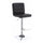 Casual Armless Adjustable Bar Height Stool Black Set of 2 BM163756 - Benzara