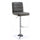 Casual Armless Adjustable Bar Height Stool Dark Grey Set of 2 BM163757 - Benzara