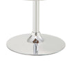 Mid Century Small Back Adjustable Bar Height Stool Cream & Walnut BM163783 - Benzara