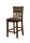 Leatherette Upholstered Solid Wood Counter Height Side Chair Brown Pack of Two BM188325 - Benzara