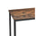 Wood and Metal Frame Bar Counter with 3 Shelves Rustic Brown and Black BM217106 - Benzara