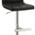 Sophisticated Armless Adjustable Bar Stool Black Set of 2 BM69046 - Benzara