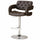 Comfortable Adjustable Height Barstool Brown BM69048 - Benzara