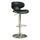 Swivel Adjustable Bar Stool Black Set of 2 BM69369 - Benzara
