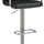 Grid Adjustable Swiveling Bar Stool Black BM69390 - Benzara