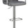Grid Adjustable Swiveling Bar Stool Grey BM69391 - Benzara