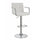 Grid Adjustable Swiveling Bar Stool White BM69392 - Benzara
