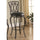 Elegant Metal Barstool with Black Faux Leather Seat BM69402 - Benzara