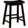 Wooden Casual Counter Height Stool Dark Brown Set of 2 BM69425 - Benzara