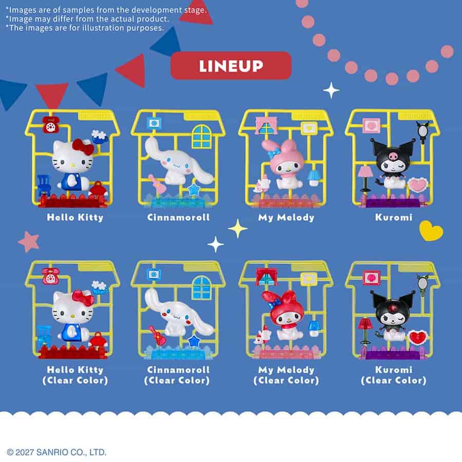 Bandai Namco -  Bandai Hobby: Snap Scene: Sanrio Characters Welcome Home Blind Box (8Ct Assortment) Pre-Order