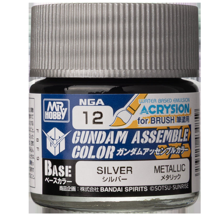 Bandai Namco -  Gundam Assemble: Color Paint: Silver (6Ct) Pre-Order