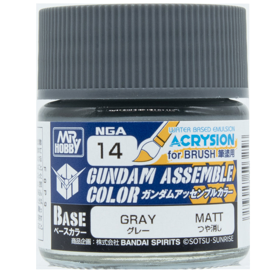 Bandai Namco -  Gundam Assemble: Color Paint: Gray (6Ct) Pre-Order