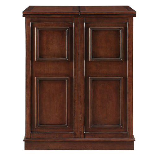 PORTABLE FOLDING BAR CABINET-CHESTNUT