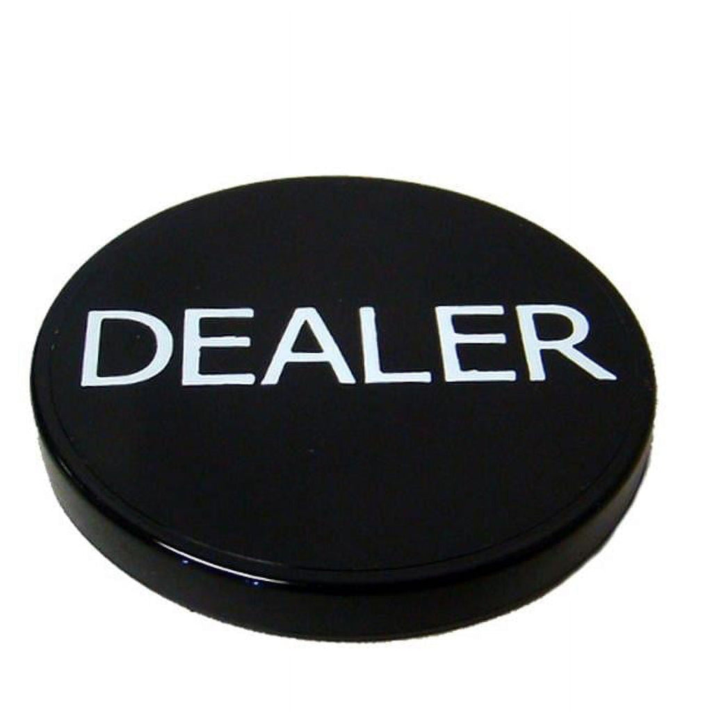 Brybelly GBUT-202 Black Plastic Dealer Button