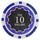 Brybelly Holdings CPEC-10-25 14 g Eclipse Poker Chips  Roll of 25 - 10 Chip