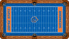 BOISE STATE BILLIARD TABLE FELT - RECREATIONAL GRIDIRON - BSTBTF000N-9R