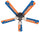 BOISE STATE CEILING FAN - 52'' BLUE/ORANGE - BSTFAN100-52