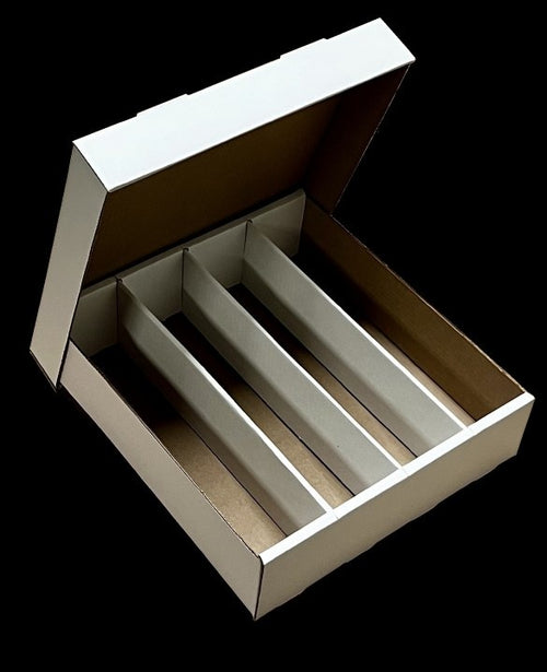 Cardboard - 3200 Count Storage Box 4 Row (Bundle of 25) - Matts Baseball Cards