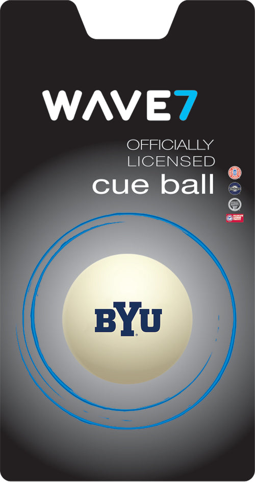 BRIGHAM YOUNG CUE BALL WHITE - BYUBBC200X