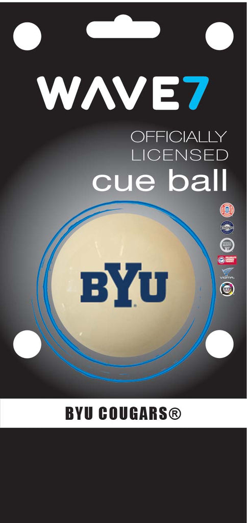 BRIGHAM YOUNG CUE BALL WHITE - BYUBBC200