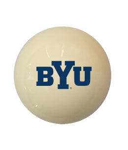 BRIGHAM YOUNG CUE BALL WHITE - BYUBBC200