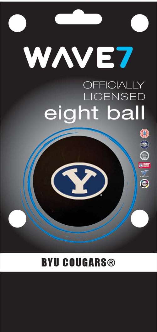 BRIGHAM YOUNG EIGHT BALL BLACK - BYUBBE150