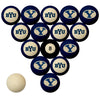 BRIGHAM YOUNG SCHOOL COLOR NUMBERED BILLIARD BALL SET BLUE SOLID/BLUE STRIPE - BYUBBS100N
