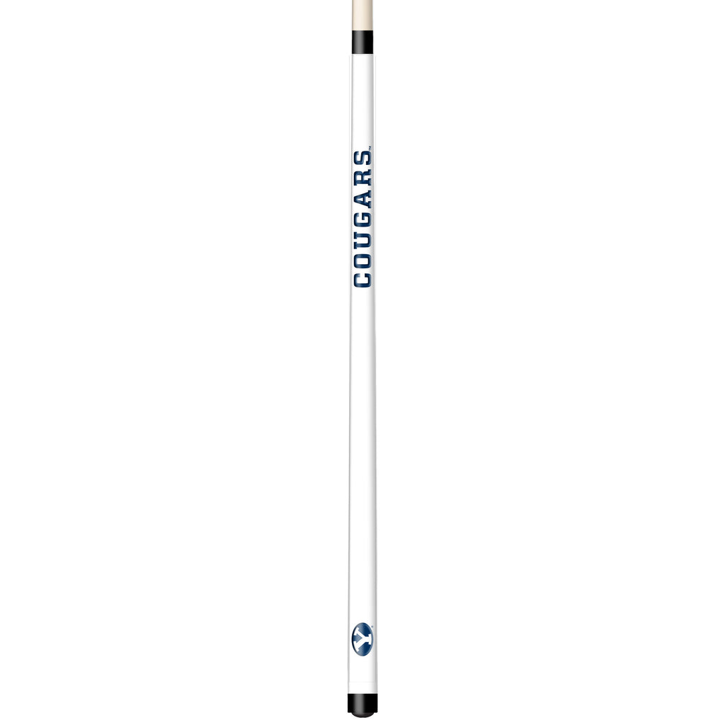 BRIGHAM YOUNG ENGRAVED BILLIARD CUE WHITE / BLUE - BYUBCE101-JR