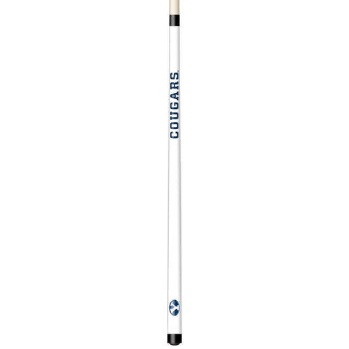 BRIGHAM YOUNG ENGRAVED BILLIARD CUE WHITE / BLUE - BYUBCE101-JR