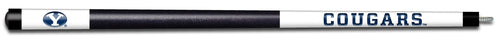 BRIGHAM YOUNG ENGRAVED BILLIARD CUE WHITE / BLUE - BYUBCE101