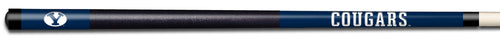 BRIGHAM YOUNG COLOR ENGRAVED BILLIARD CUE WHITE / BLUE - BYUBCE931