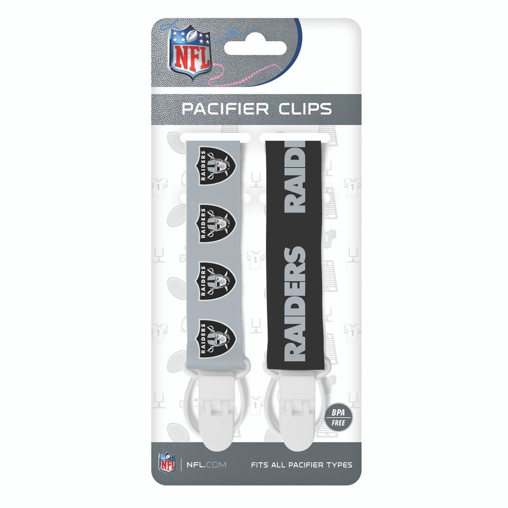 Las Vegas Raiders Pacifier Clips 2 Pack - Masterpieces Puzzle Company