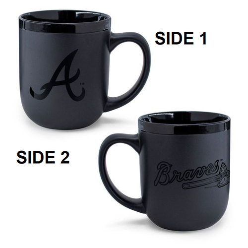 Atlanta Braves Coffee Mug 17oz Matte Black - WinCraft