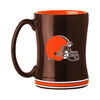 Cleveland Browns Coffee Mug 14oz Sculpted Relief Team Color - Logo Brands