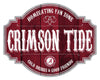 Alabama Crimson Tide Sign Wood 12 Inch Homegating Tavern - Fan Creations