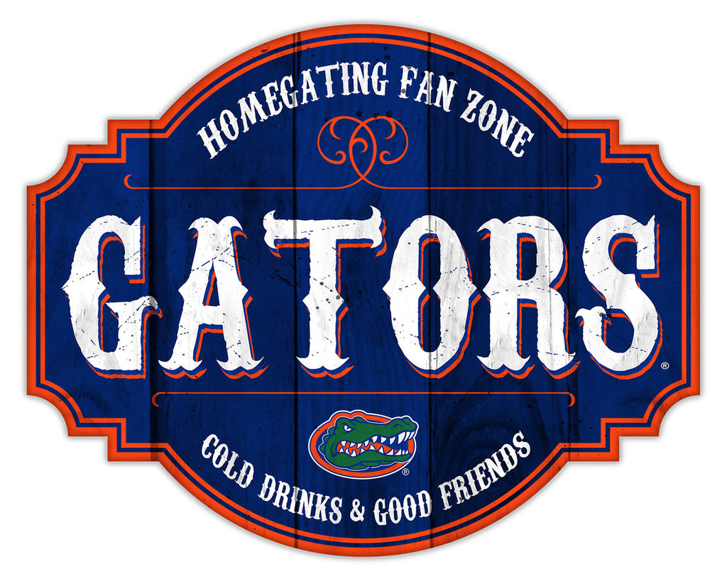 Florida Gators Sign Wood 12 Inch Homegating Tavern - Fan Creations