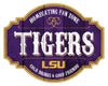 LSU Tigers Sign Wood 12 Inch Homegating Tavern - Fan Creations